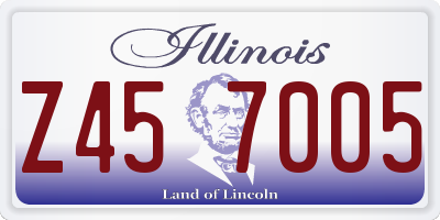 IL license plate Z457005