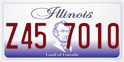 IL license plate Z457010