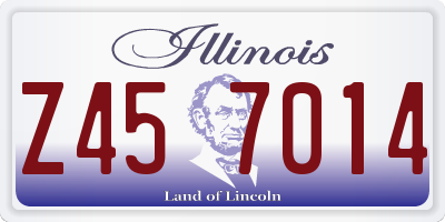 IL license plate Z457014