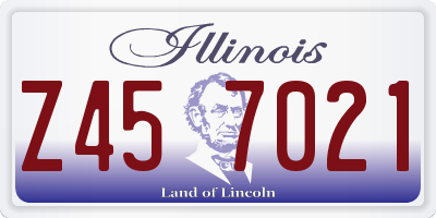 IL license plate Z457021