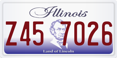 IL license plate Z457026