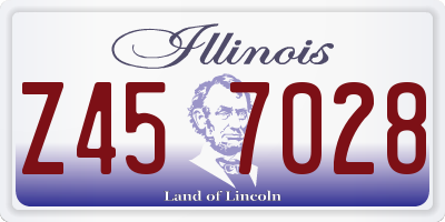 IL license plate Z457028