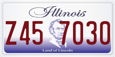 IL license plate Z457030