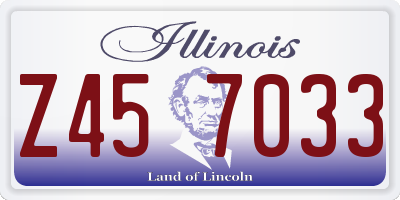 IL license plate Z457033