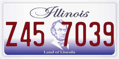 IL license plate Z457039