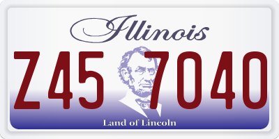 IL license plate Z457040