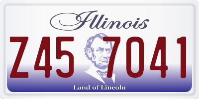 IL license plate Z457041