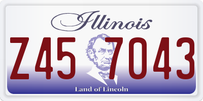 IL license plate Z457043