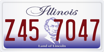 IL license plate Z457047