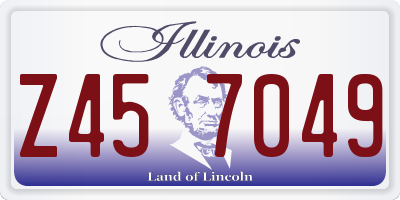 IL license plate Z457049