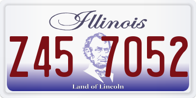 IL license plate Z457052