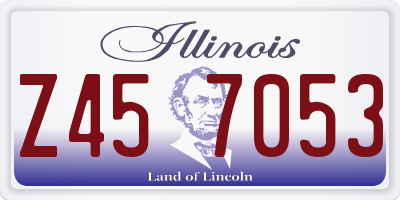 IL license plate Z457053