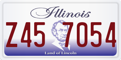 IL license plate Z457054