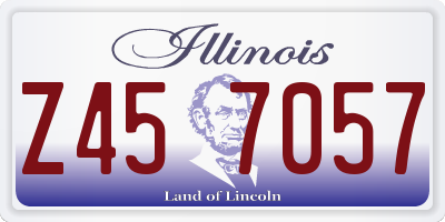 IL license plate Z457057
