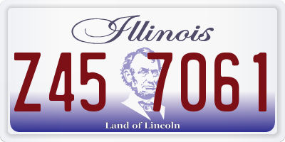 IL license plate Z457061