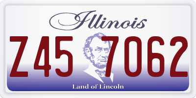 IL license plate Z457062