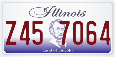 IL license plate Z457064