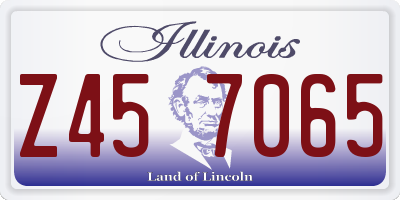 IL license plate Z457065