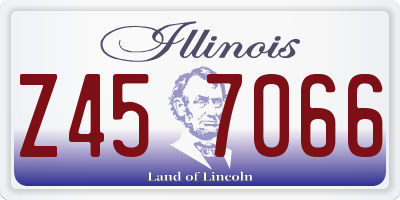 IL license plate Z457066