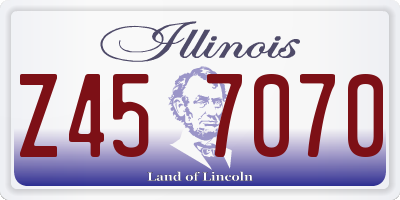 IL license plate Z457070