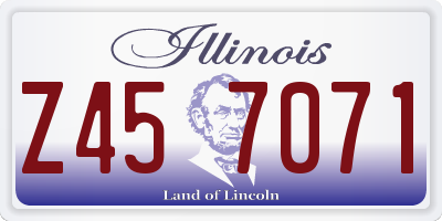 IL license plate Z457071