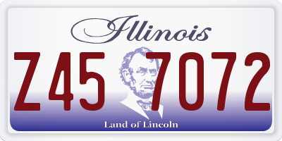 IL license plate Z457072