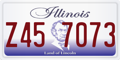 IL license plate Z457073