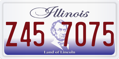 IL license plate Z457075