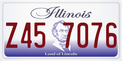 IL license plate Z457076