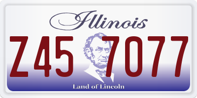 IL license plate Z457077