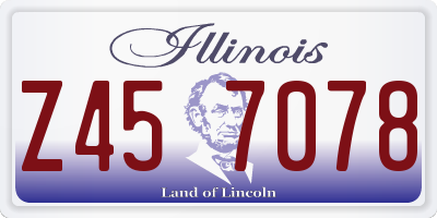 IL license plate Z457078