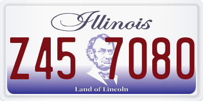 IL license plate Z457080