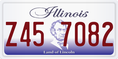 IL license plate Z457082