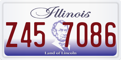 IL license plate Z457086