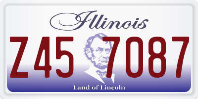 IL license plate Z457087