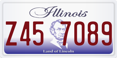 IL license plate Z457089