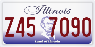 IL license plate Z457090