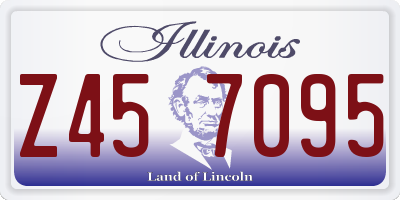 IL license plate Z457095
