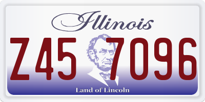 IL license plate Z457096