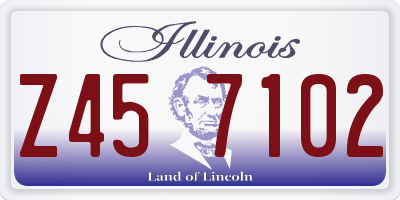 IL license plate Z457102