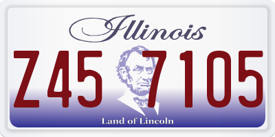 IL license plate Z457105