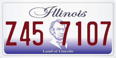 IL license plate Z457107
