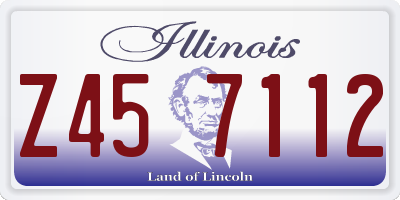 IL license plate Z457112