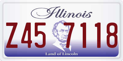 IL license plate Z457118