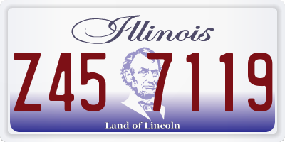 IL license plate Z457119