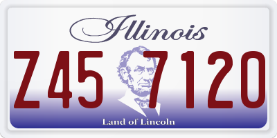 IL license plate Z457120