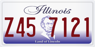 IL license plate Z457121