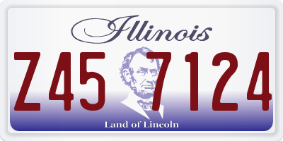 IL license plate Z457124