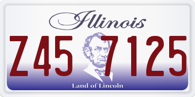 IL license plate Z457125