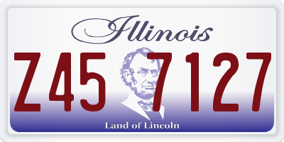 IL license plate Z457127